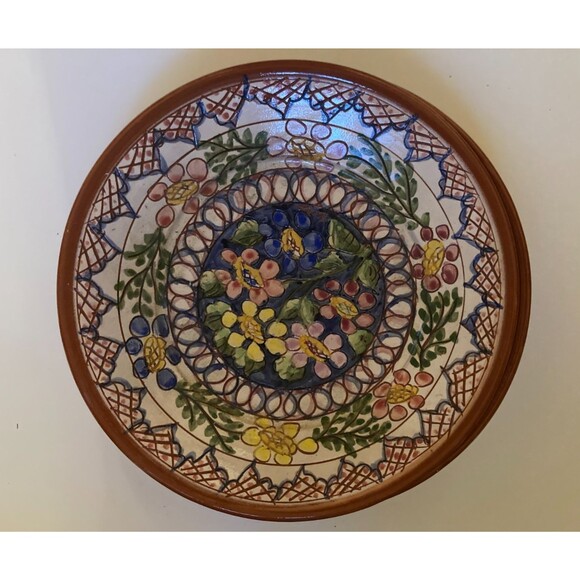 Unbranded Other - Round Decorative Portuguese Hand Painted Pottery 9.5" Plates x 4 - NEW
